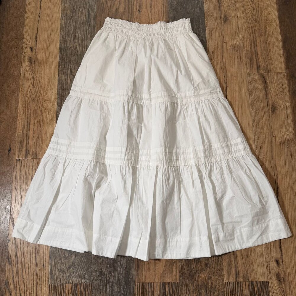Quince White Maxi Skirt